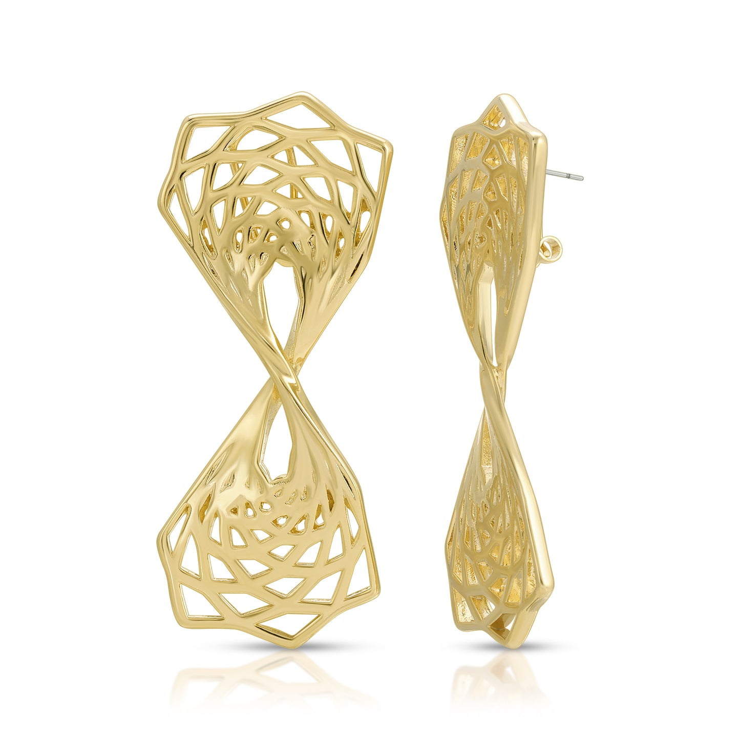 Asa Twisted Omega Clip Earrings